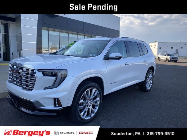 White Frost Tricoat 2025 GMC Acadia Denali AWD SUV / Crossover Four-Wheel Drive 8-Speed Automatic