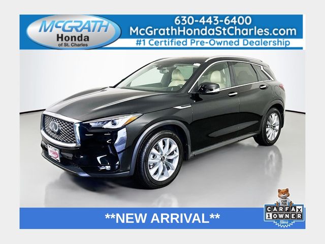 Black Obsidian 2022 INFINITI QX50 Essential AWD SUV / Crossover All-Wheel Drive Continuously Variable Transmission