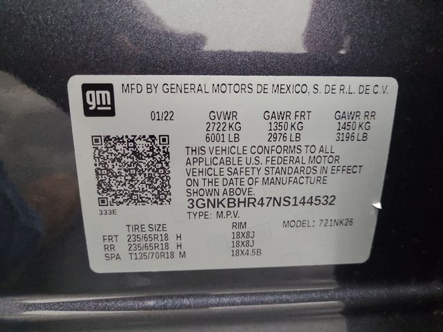 2022 – Chevrolet – Blazer