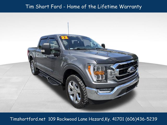 Gray Metallic 2022 Ford F-150 XLT SuperCrew 4WD Pickup Truck Four-Wheel Drive Automatic