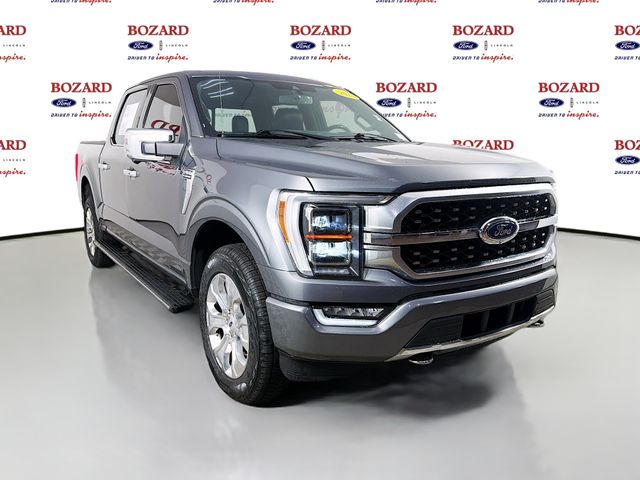 Gray 2021 Ford F-150 Platinum SuperCrew 4WD Pickup Truck Four-Wheel Drive Automatic