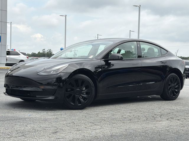 Black 2023 Tesla Model 3 RWD Sedan Rear-Wheel Drive 1-Speed Automatic
