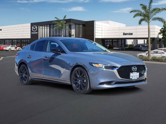 Gray Metallic 2024 Mazda MAZDA3 2.5 S Carbon Edition Sedan AWD Sedan All-Wheel Drive 6-Speed Automatic