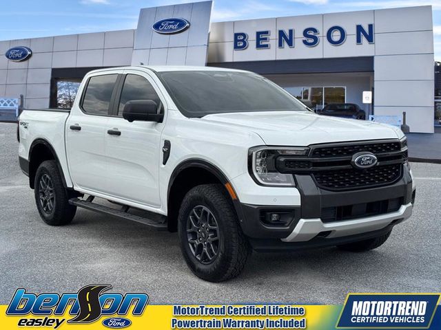 Oxford White 2024 Ford Ranger XLT SuperCrew 4WD Pickup Truck Four-Wheel Drive Automatic