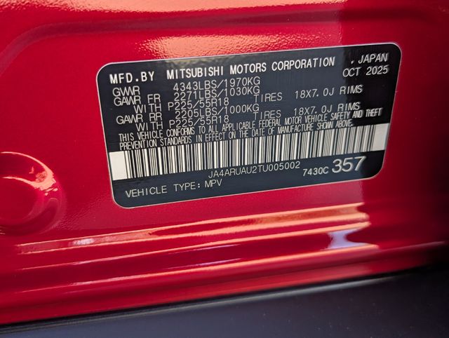 New 2026 Red Mitsubishi  image 25