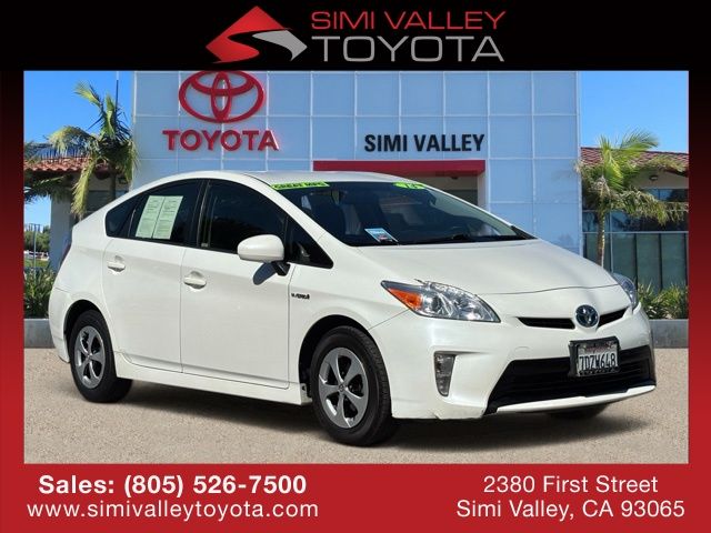 White (Blizzard Pearl) 2014 Toyota Prius Hatchback Front-Wheel Drive Continuously Variable Transmission