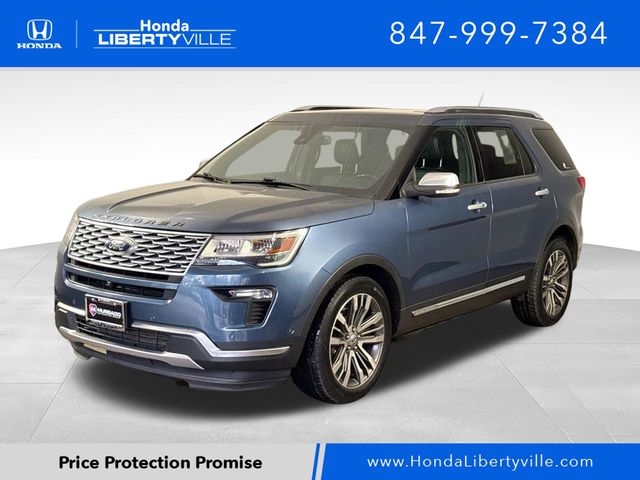 Blue Metallic 2018 Ford Explorer Platinum AWD SUV / Crossover All-Wheel Drive 6-Speed Automatic