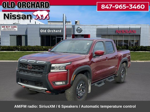 Cardinal Red Metallic Tricoat 2025 Nissan Frontier PRO-4X Crew Cab 4WD Pickup Truck Four-Wheel Drive 9-Speed Automatic Overdrive