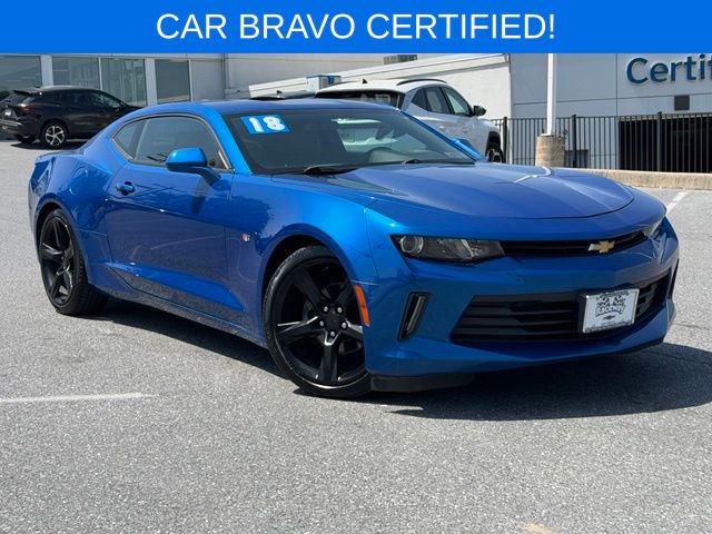 Hyper Blue Metallic 2018 Chevrolet Camaro Coupe Rear-Wheel Drive 8-Speed Automatic