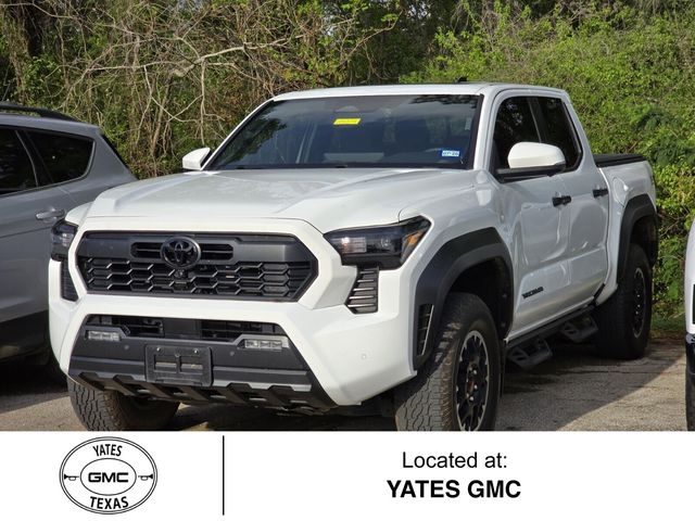 White 2024 Toyota Tacoma TRD Off-Road Double Cab 4WD Pickup Truck Four-Wheel Drive 8-Speed Automatic