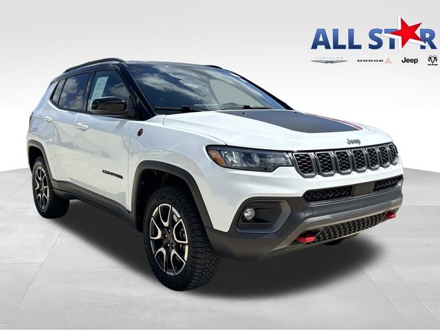 Bright White Clearcoat 2025 Jeep Compass Trailhawk 4WD SUV / Crossover Four-Wheel Drive 8-Speed Automatic