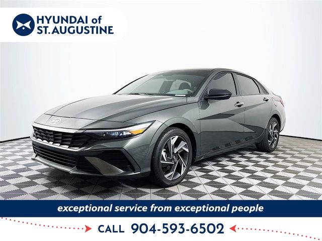 Amazon Gray 2025 Hyundai Elantra Sedan Front-Wheel Drive Continuously Variable Transmission