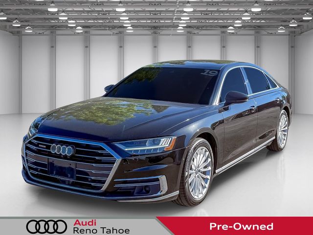 Black Metallic 2019 Audi A8 Sedan All-Wheel Drive 8-Speed Automatic