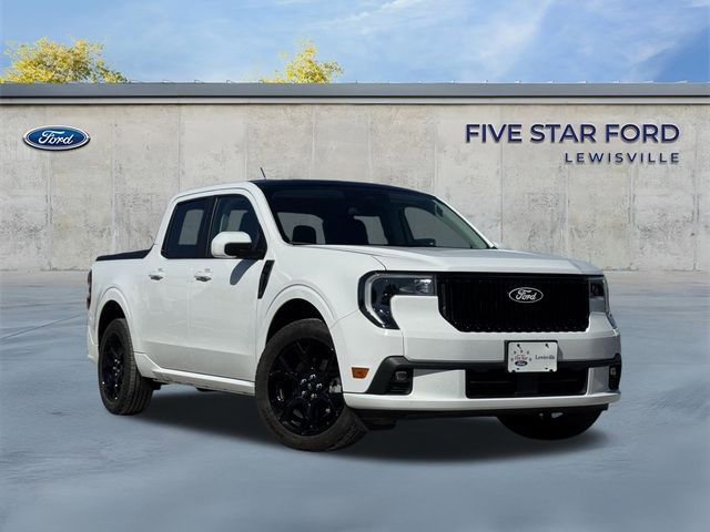 Oxford White 2025 Ford Maverick Lobo SuperCrew AWD Pickup Truck All-Wheel Drive 7-Speed Automatic