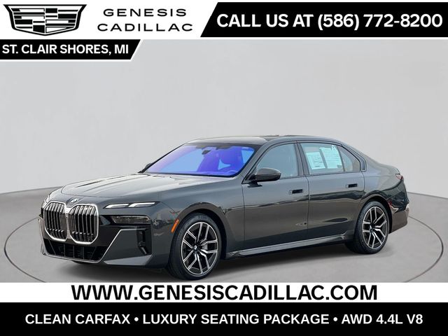 Dravit Gray Metallic 2023 BMW 7 Series Sedan All-Wheel Drive 8-Speed Automatic