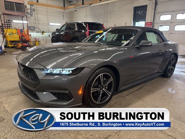 Gray Metallic 2025 Ford Mustang EcoBoost Premium Convertible RWD Convertible Rear-Wheel Drive Automatic