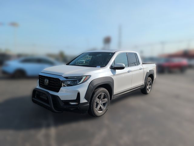 Platinum White 2023 Honda Ridgeline Pickup Truck All-Wheel Drive 9-Speed Automatic