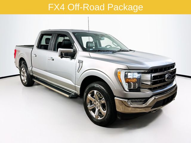 Silver Metallic 2022 Ford F-150 Lariat SuperCrew 4WD Pickup Truck Four-Wheel Drive Automatic