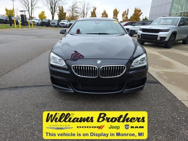 2013 BMW 6 Series 640i Gran Coupe - Carbon Black Metallic exterior view 2