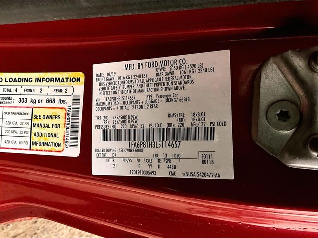 2020 Ford Mustang EcoBoost Red at Bob Ruth Ford