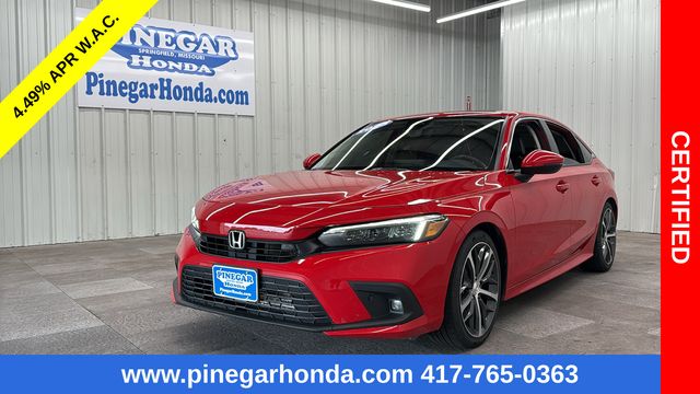 Rallye Red 2023 Honda Civic Sedan Front-Wheel Drive Continuously Variable Transmission