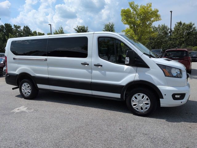 Oxford White 2024 Ford Transit Passenger 350 XLT Low Roof LB RWD Van Rear-Wheel Drive 