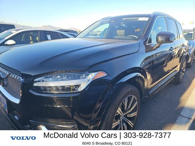 Onyx Black Metallic 2025 Volvo XC90 B6 Plus Bright Theme 7-Passenger AWD SUV / Crossover All-Wheel Drive Automatic