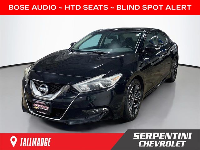 Super Black 2017 Nissan Maxima Sedan Front-Wheel Drive Continuously Variable Transmission