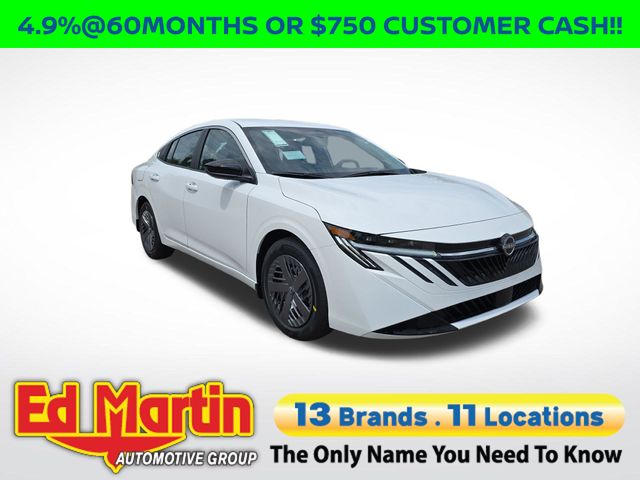 White (Fresh Powder) 2026 Nissan Sentra Sedan Front-Wheel Drive Continuously Variable Transmission