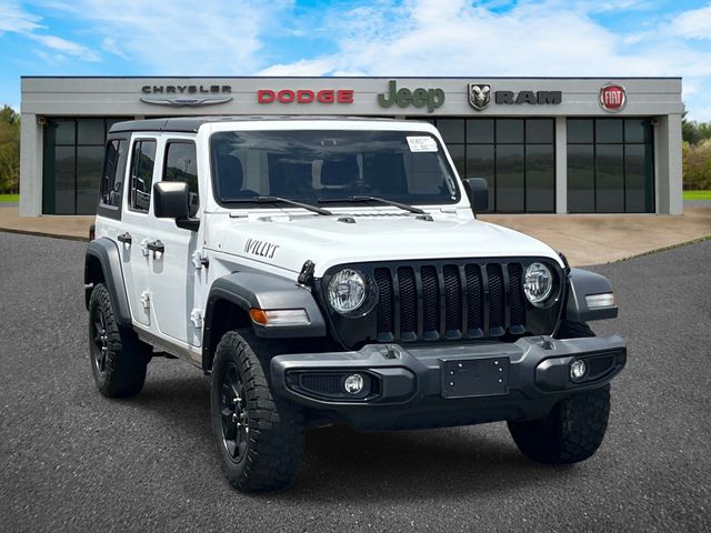 Bright White Clearcoat 2022 Jeep Wrangler SUV / Crossover Four-Wheel Drive 8-Speed Automatic