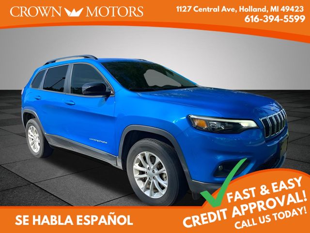Hydro Blue Pearlcoat 2022 Jeep Cherokee SUV / Crossover Four-Wheel Drive 9-Speed Automatic