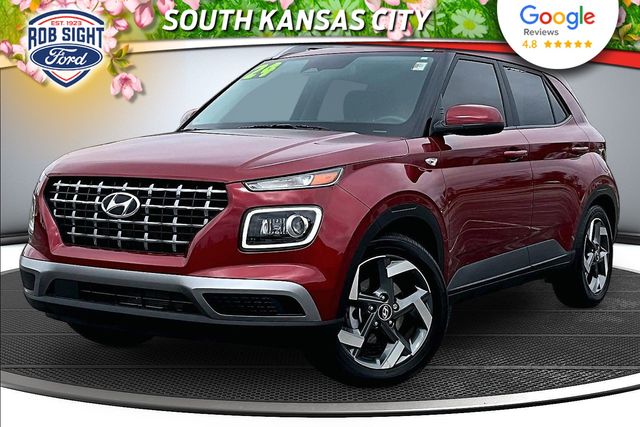 Ultimate Red 2024 Hyundai Venue Limited FWD SUV / Crossover Front-Wheel Drive Continuously Variable Transmission