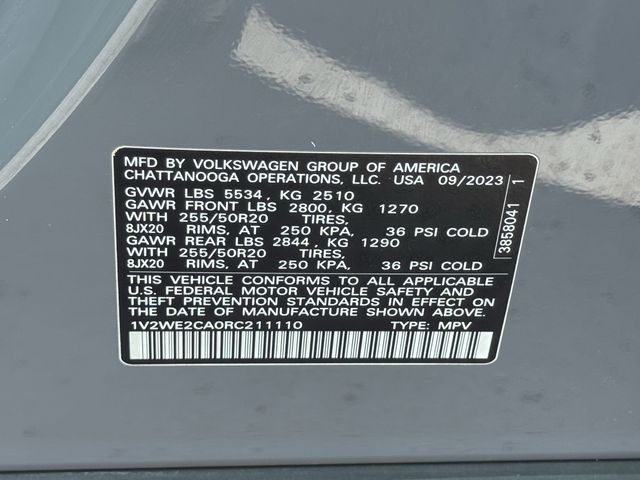 2024 Volkswagen Atlas Cross Sport 2.0T SE w/Technology Gray at DeMontrond Auto Country
