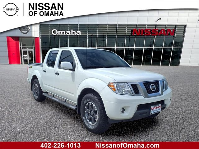 Glacier White 2019 Nissan Frontier Pickup Truck Four-Wheel Drive 5-Speed Automatic Overdrive