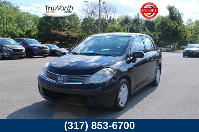Super Black Metallic 2008 Nissan Versa Sedan Front-Wheel Drive 4-Speed Automatic