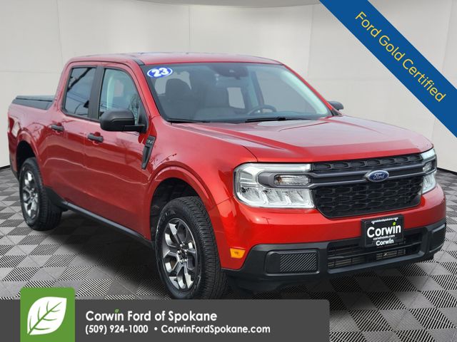 Hot Pepper Red Metallic Tinted Clearcoat 2023 Ford Maverick XLT SuperCrew AWD Pickup Truck All-Wheel Drive 8-Speed Automatic