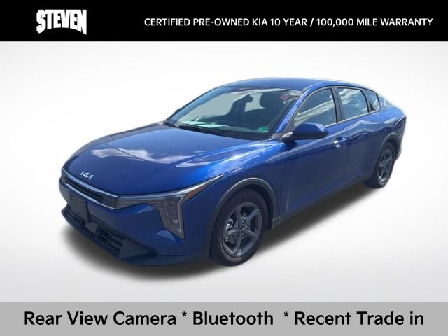 Deep Sea Blue 2025 Kia K4 LXS FWD Sedan Front-Wheel Drive Continuously Variable Transmission