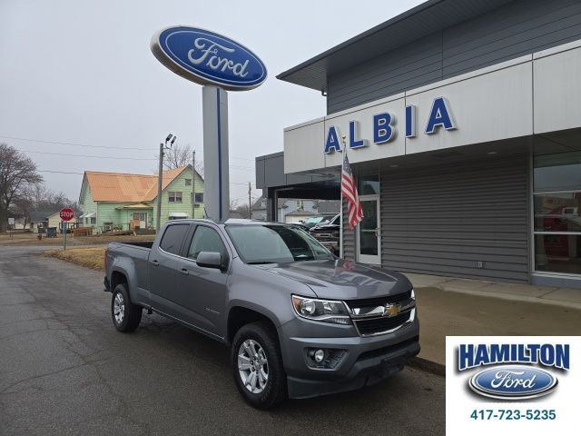 Gray (Satin Steel Metallic) 2019 Chevrolet Colorado LT Crew Cab 4WD Pickup Truck Four-Wheel Drive 8-Speed Automatic