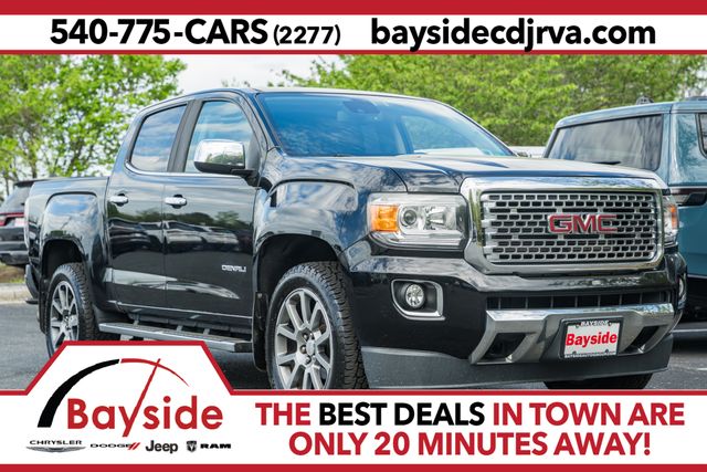 Onyx Black 2018 GMC Canyon Denali Crew Cab 4WD Pickup Truck Four-Wheel Drive 6-Speed Automatic