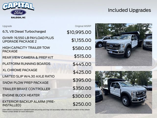 New 2026 White Ford 12FT DUMP/NO SIDES image 3