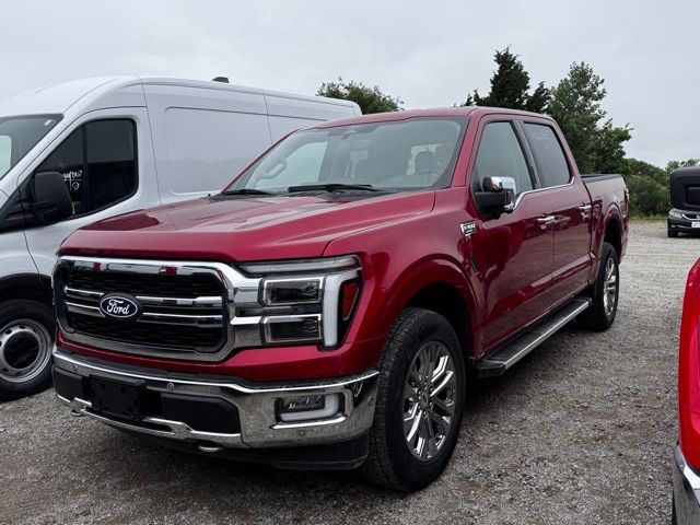 Red Metallic 2024 Ford F-150 Lariat SuperCrew 4WD Pickup Truck Four-Wheel Drive Automatic