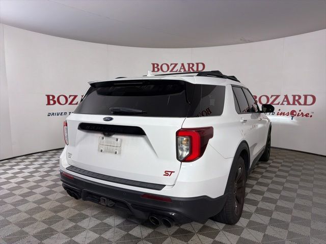 2023 Star White Metallic Tri-Coat Ford Explorer ST 4X4 SUV