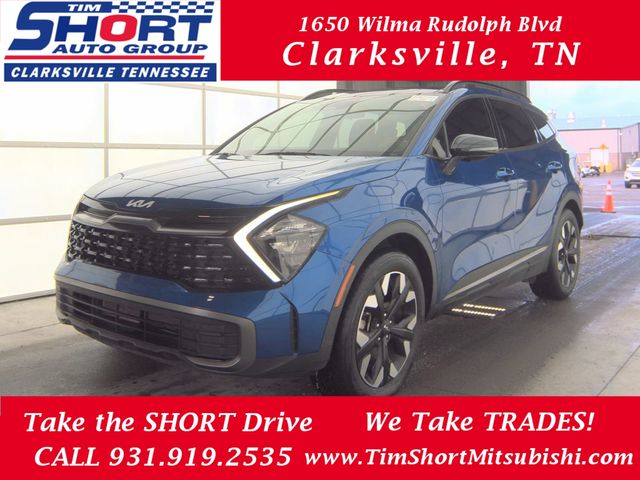 Sapphire Blue 2023 Kia Sportage SUV / Crossover All-Wheel Drive 8-Speed Automatic