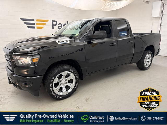 Diamond Black Crystal Pearlcoat 2023 RAM 1500 Pickup Truck Four-Wheel Drive 8-Speed Automatic