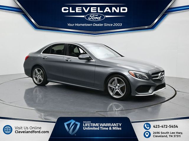 Iridium Silver Metallic 2017 Mercedes-Benz C-Class Sedan All-Wheel Drive 7-Speed Automatic