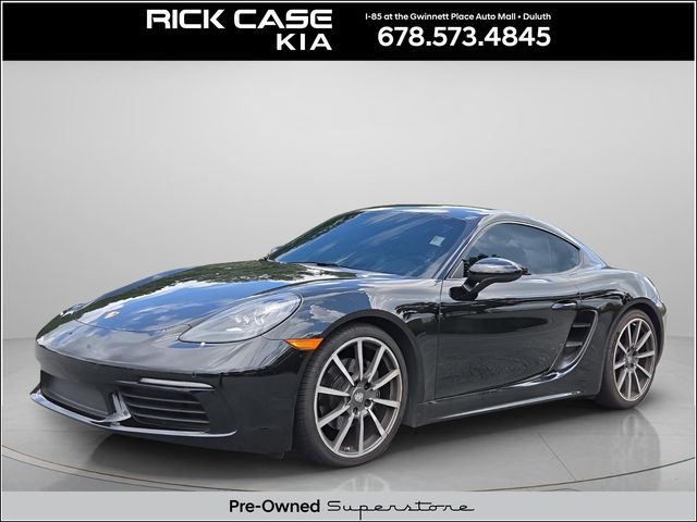 Jet Black Metallic 2018 Porsche 718 Cayman Coupe Rear-Wheel Drive 7-Speed Automatic