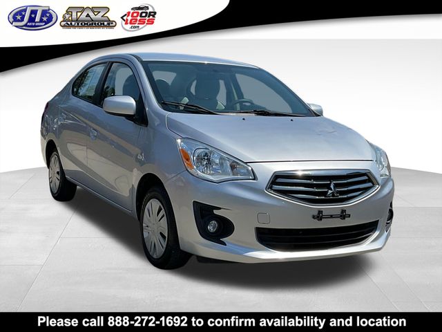 Silver 2017 Mitsubishi Mirage G4 ES Sedan Front-Wheel Drive Continuously Variable Transmission