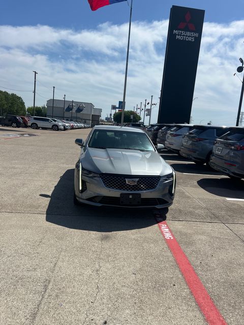 Argent Silver Metallic 2023 Cadillac CT4 Premium Luxury AWD Sedan All-Wheel Drive 8-Speed Automatic