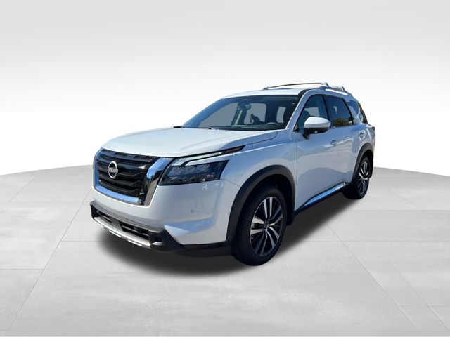2025 Everest White Pearl Tricoat Nissan Pathfinder Platinum FWD SUV