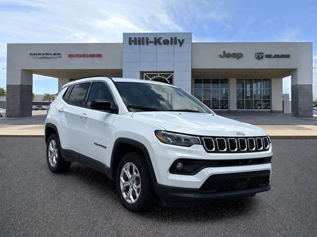 Bright White Clearcoat 2024 Jeep Compass SUV / Crossover Four-Wheel Drive 8-Speed Automatic